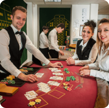 Focuses on detailed training programs for
                                aspiring croupiers.